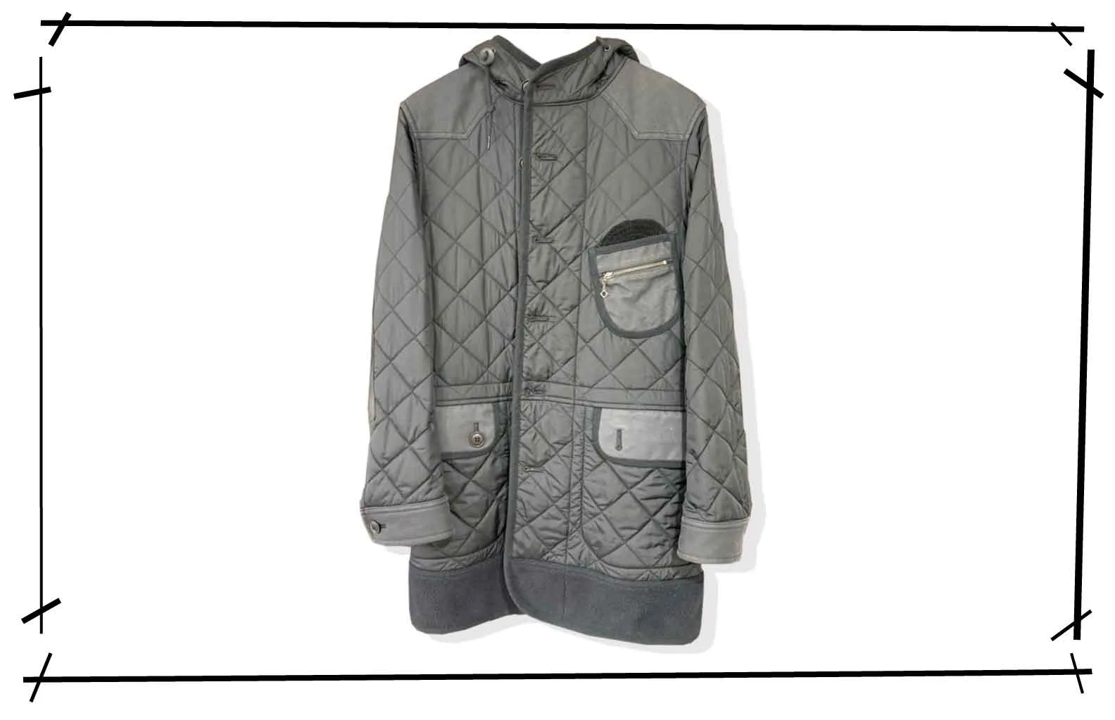 Junyawatanabe MAN Quilting Hood Coat 2014AW