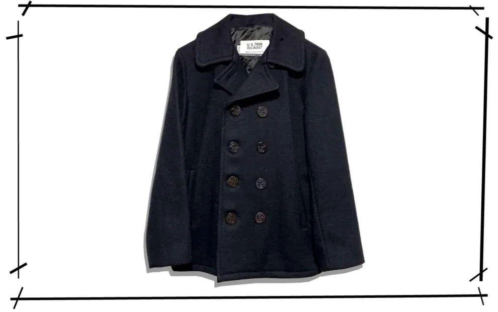 Schott U.S.740N PEA JAcket NAVY