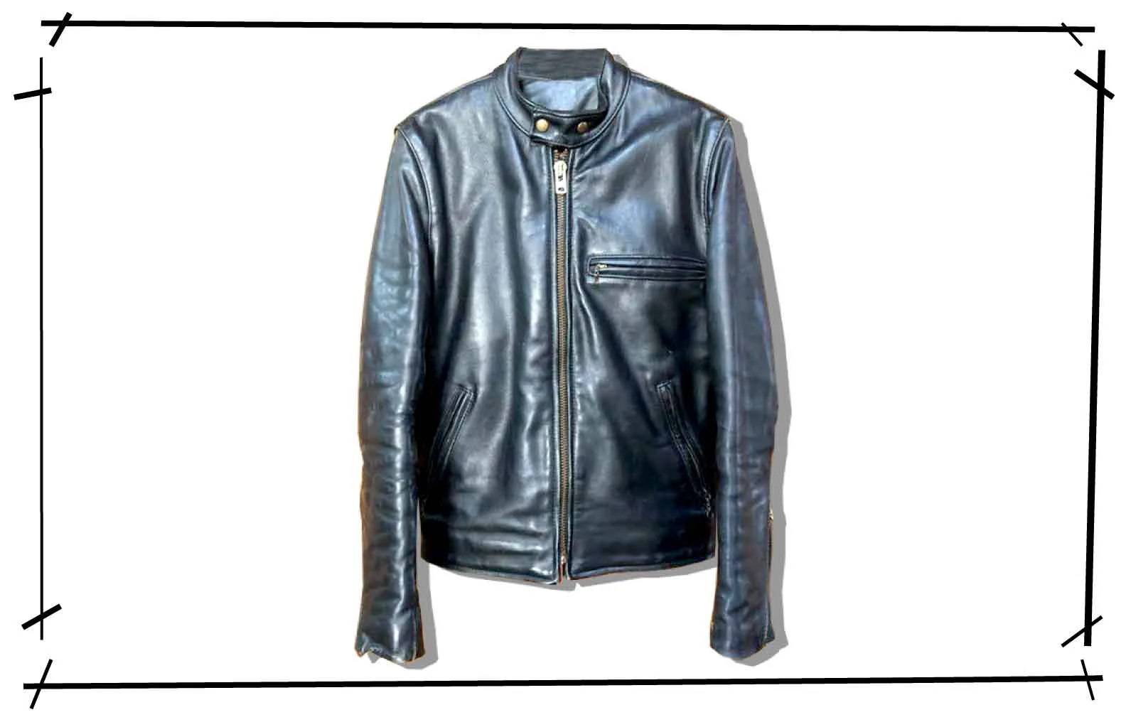 VANSON Type B Single Leather Rider JAcket 1980s