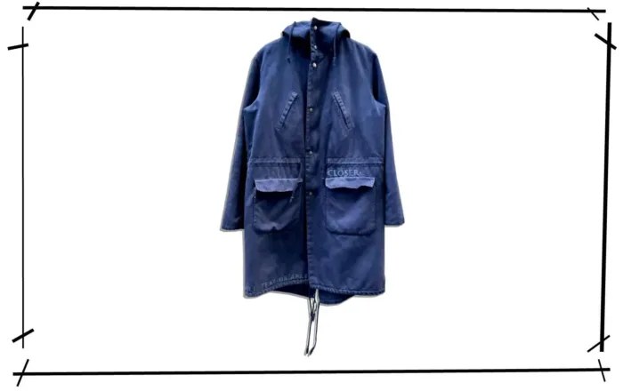 rafsimons mods coat 2003AW midnight blue