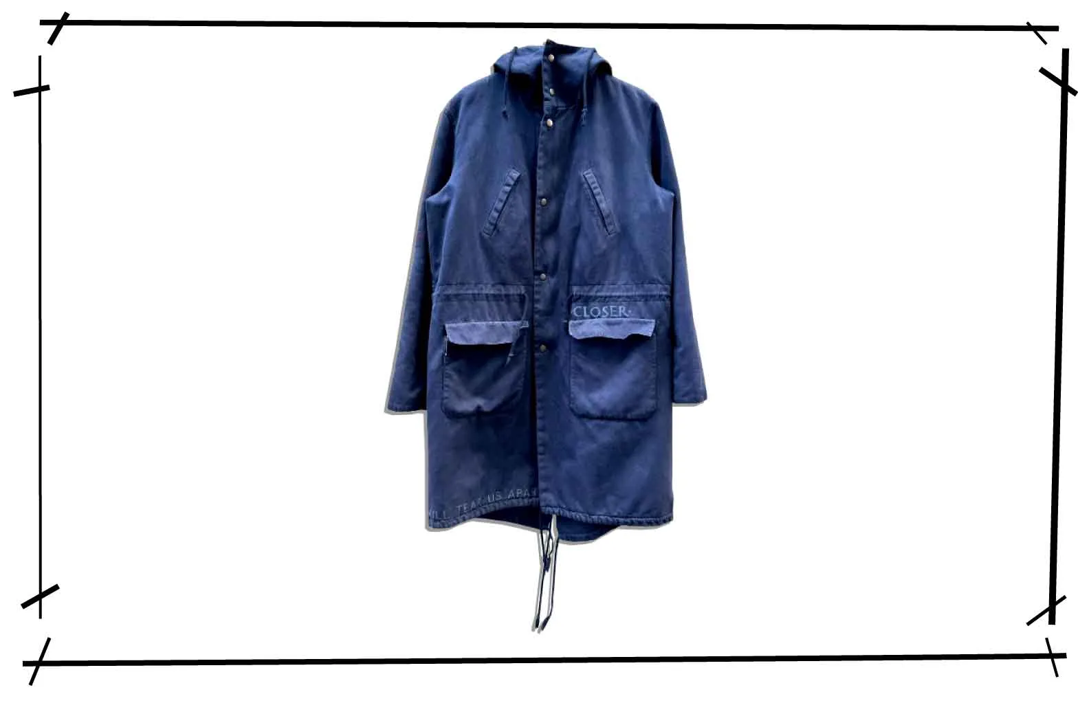 rafsimons mods coat 2003AW midnight blue