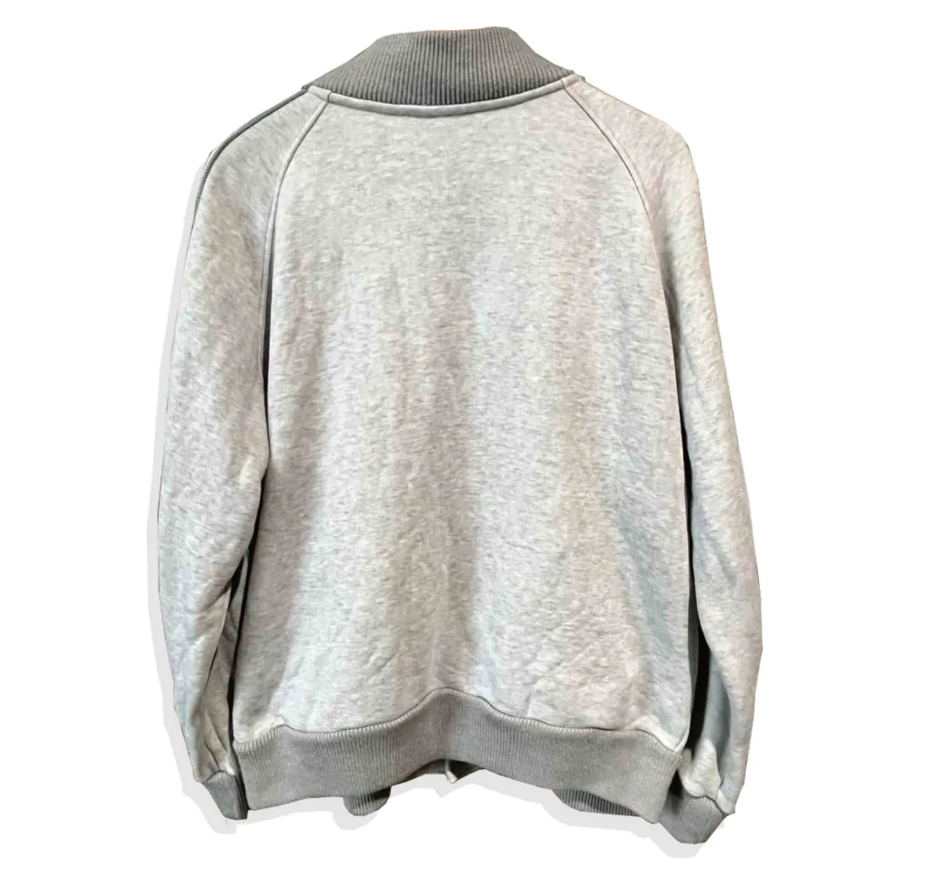 Good Enough sweat stadium Jacket Grey Back