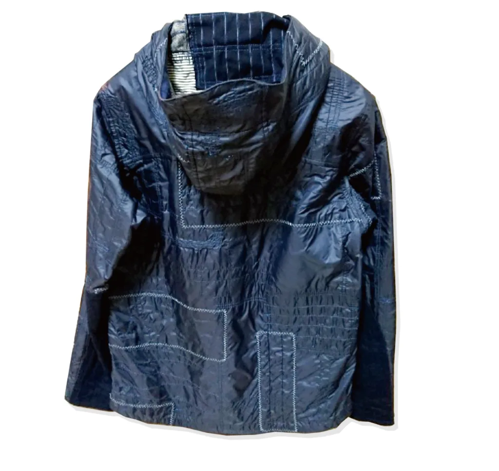 JUNYAWATANABE MAN INdigo Patchwork reversible 2015SS Back2