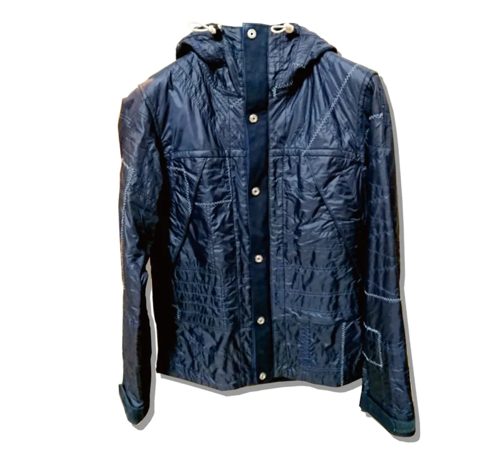 JUNYAWATANABE MAN INdigo Patchwork reversible 2015SS Front2