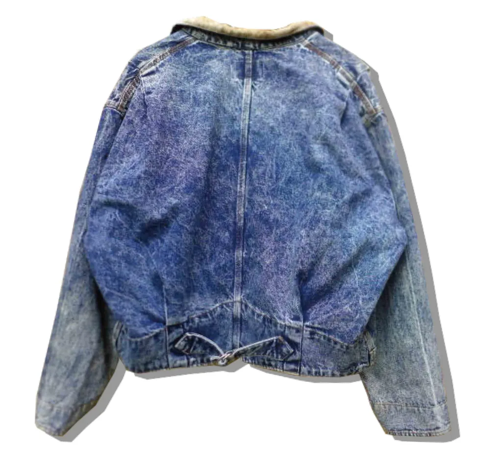 LEvis 75073-0227 DEnim JAcket 1980s Back