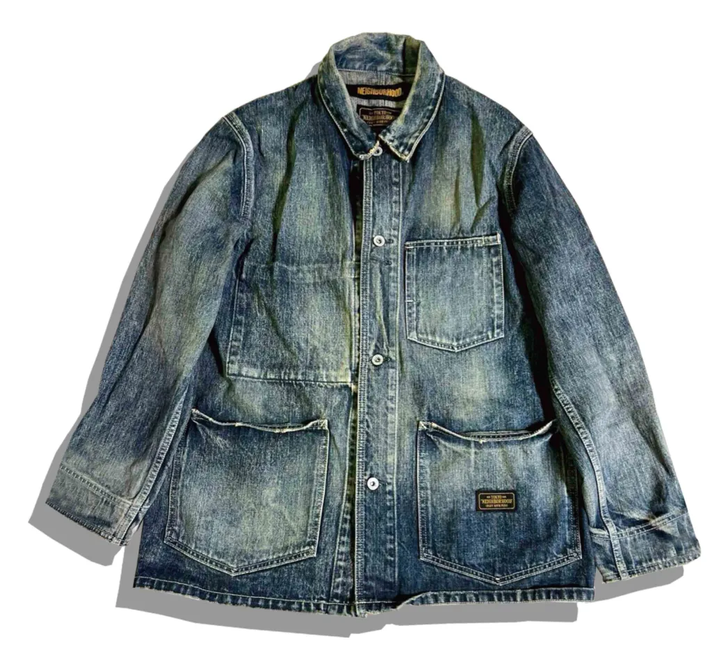 Neighborhood Denim Coverall Jacket 192XBNH-JKM01S Savage Coverall c-Jkt Front