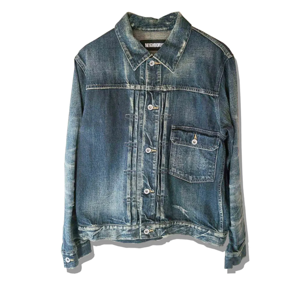 Neighborhodd SAVAGE STOCKMAN TYPE-A C-JKT 211XBNH-JKM02 Denim Jacket FRont