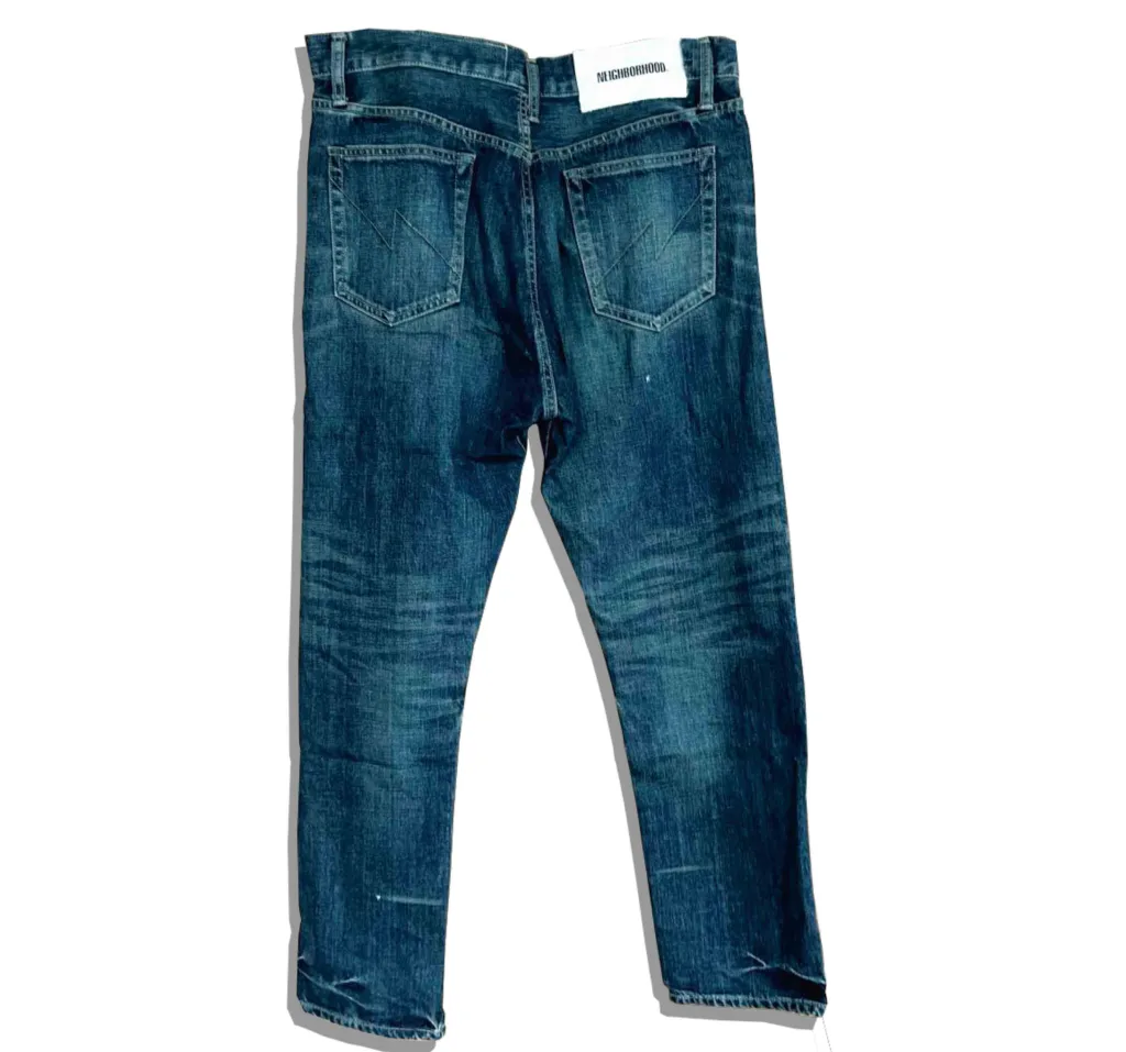 Neighborhood 232 DP-Mid Denim PAnts Back
