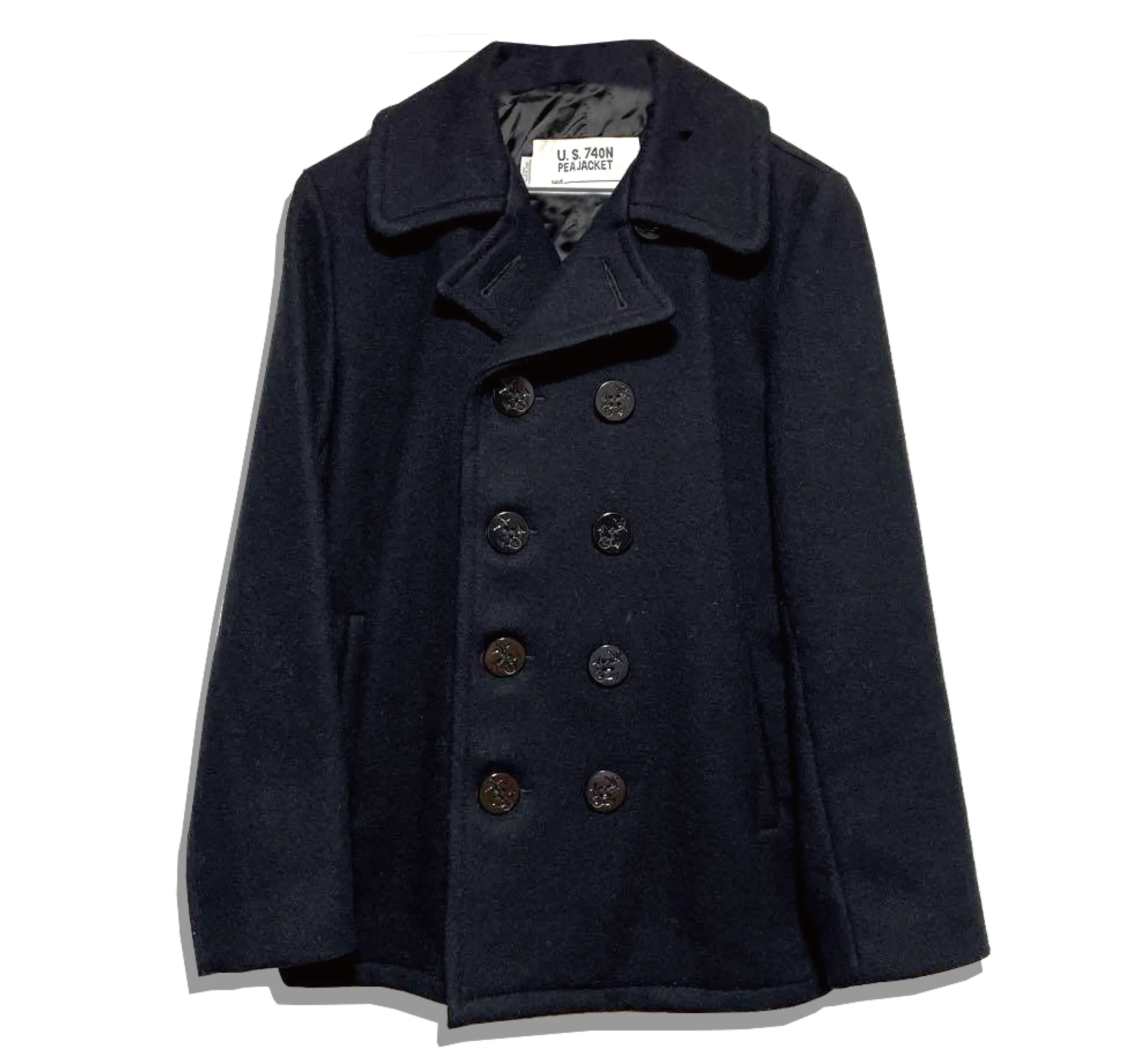 Schott U.S.740N PEA JAcket NAVY Front