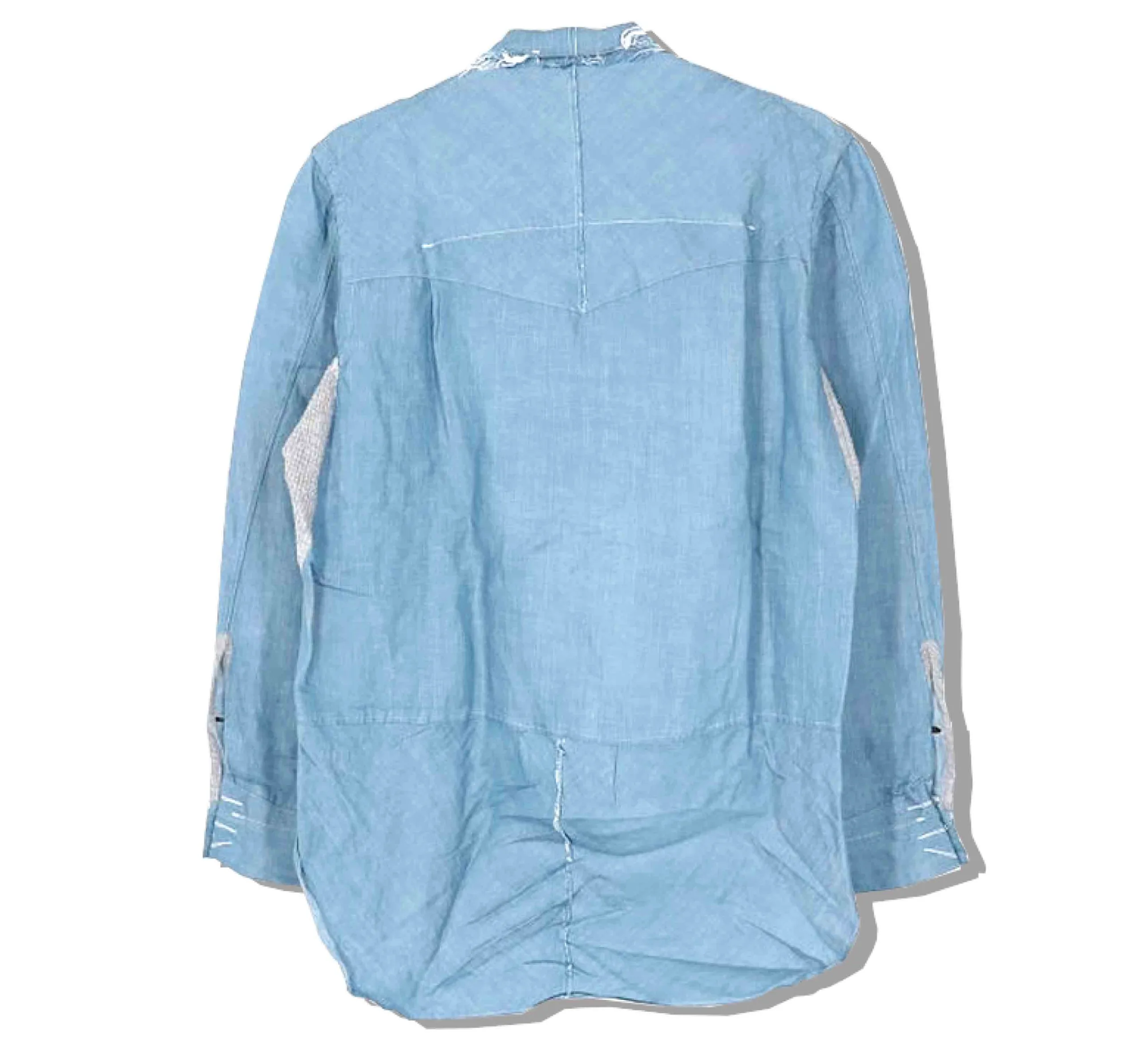 TAKAHIRO MIYASHITA The Soloist. ZIPUP LINEN SHIRT Back