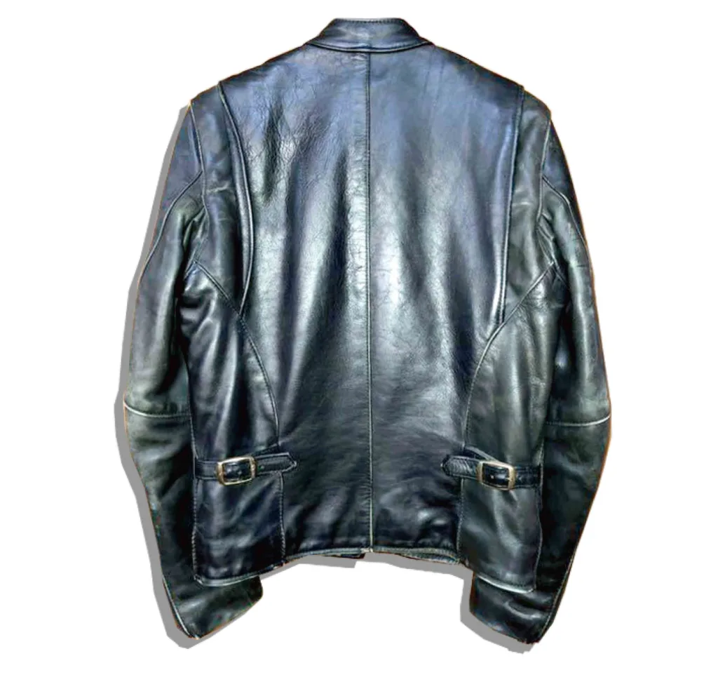 VANSON Type B Single Leather Rider JAcket 1980s Back