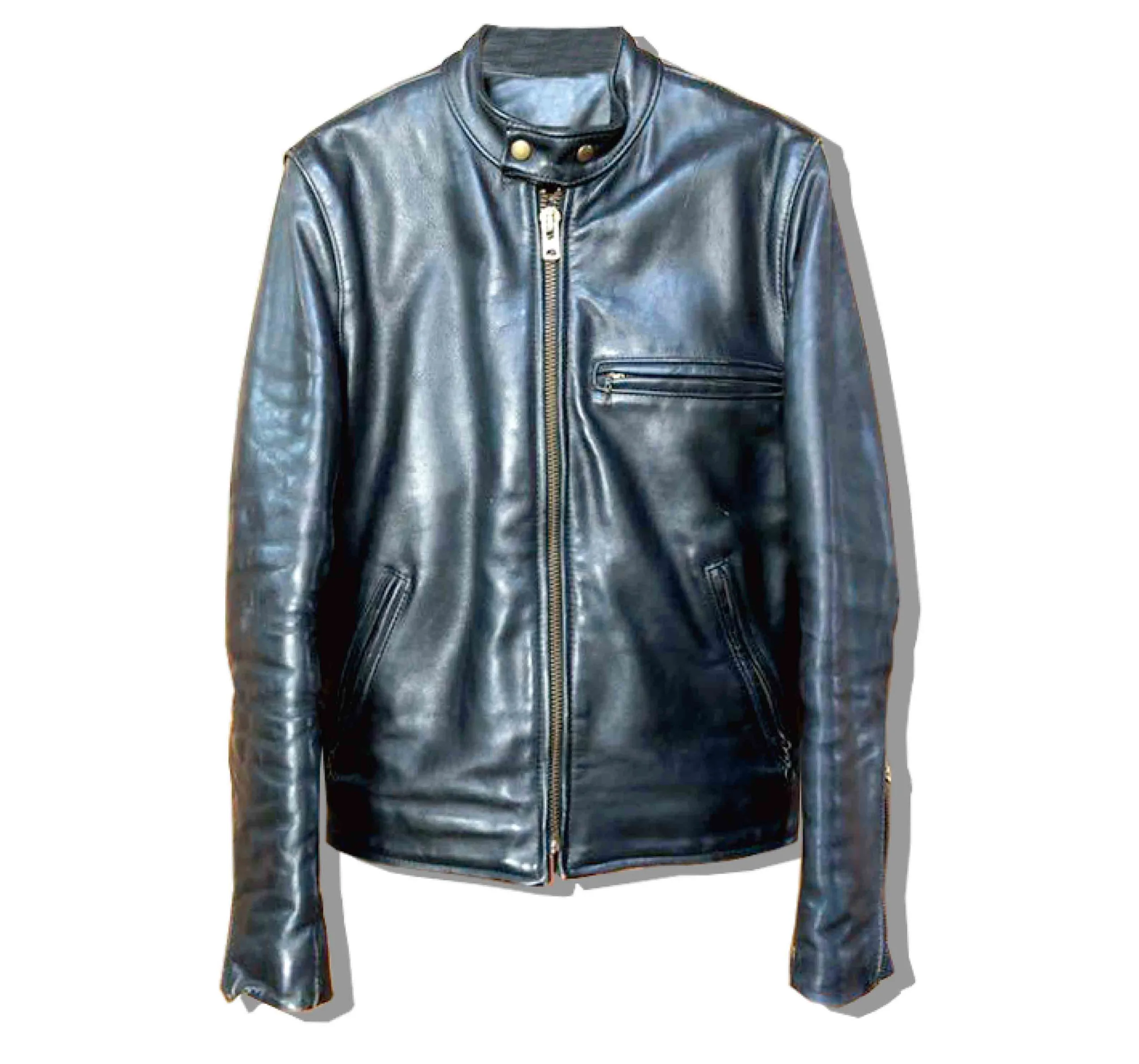 VANSON Type B Single Leather Rider JAcket 1980s Front