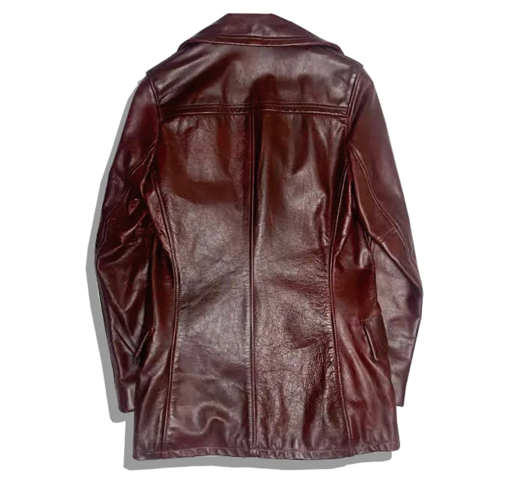 Schott 645 Car coat brown Back