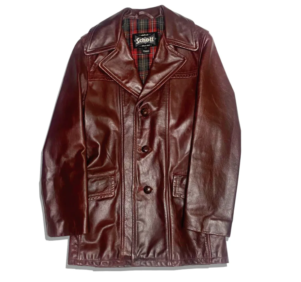 Schott 645 Car coat brown Front