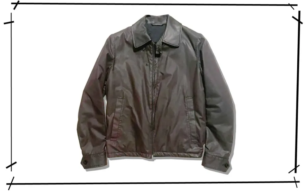 Maison Martin Margiela Leather Collor Coating JAcket Black