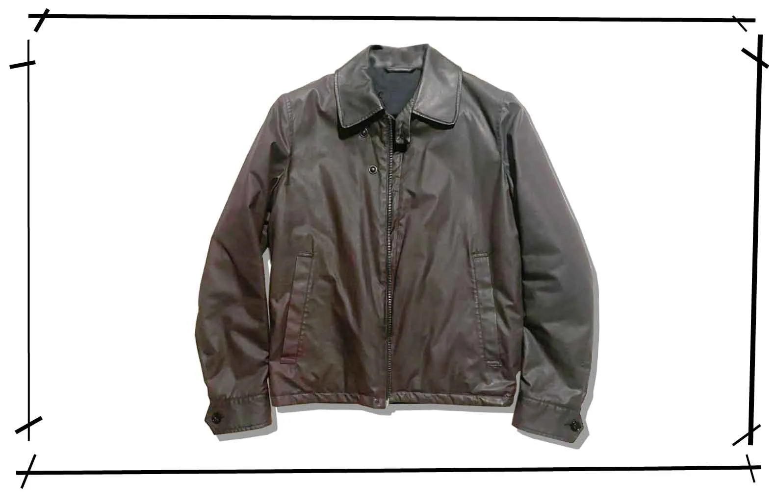 Maison Martin Margiela Leather Collor Coating JAcket Black