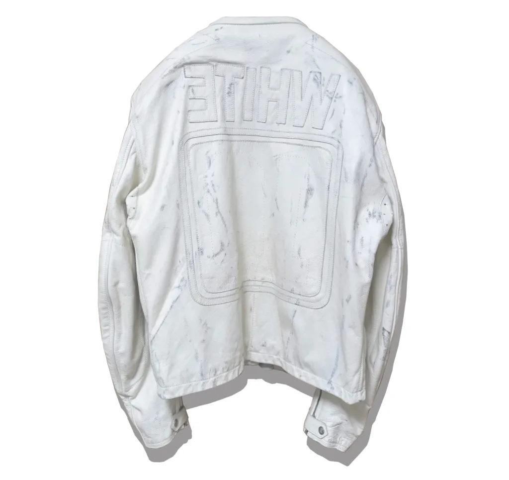 Maison Martin Margiela Artisanal RiderJacket White 2002SS Back