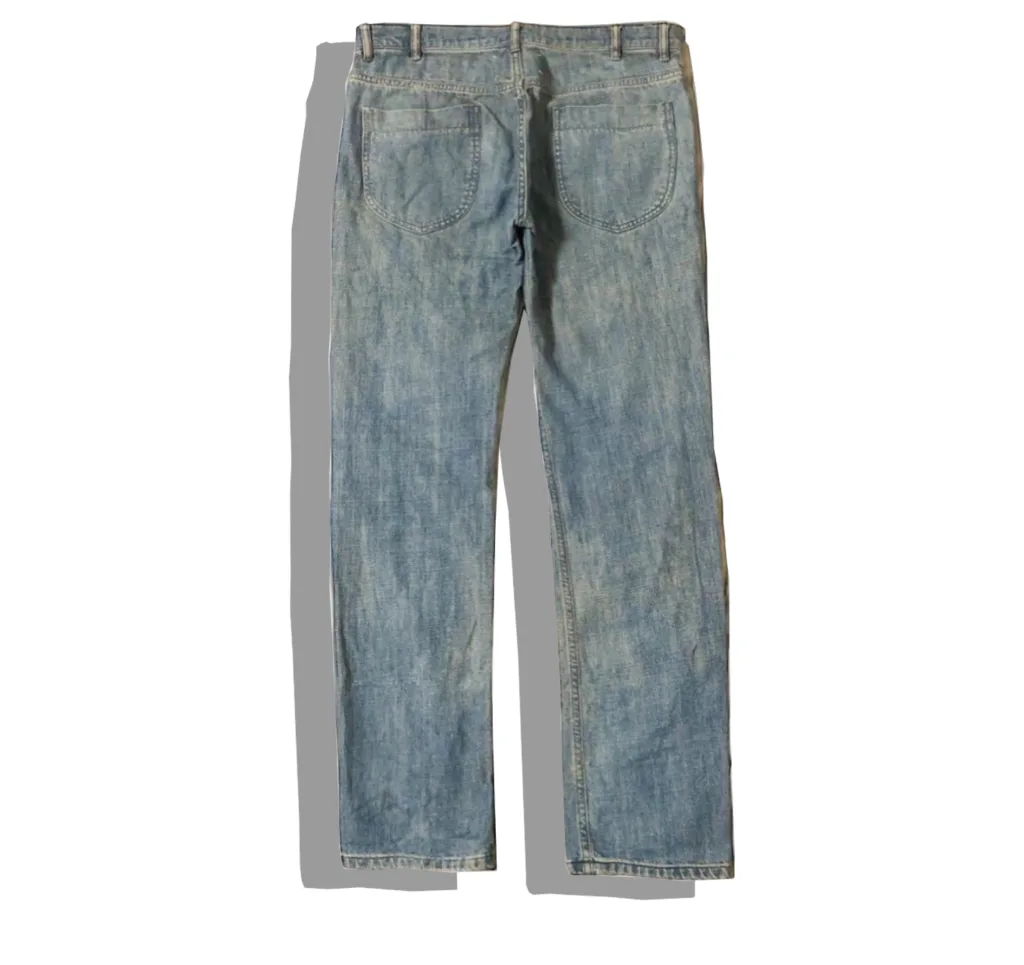 Maison Martin Margiela Coating Denim PAnts 2007AW Back