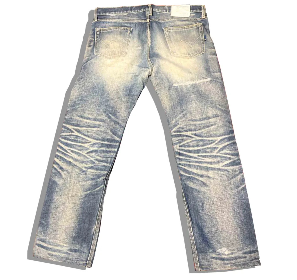 NEIGHBORHOOD NARROW STRAIGHT 06EX SAVAGE LEVEL4 denim Pants BAck