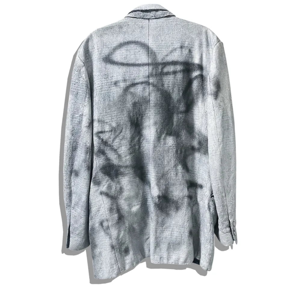 Maison Martin Margiela Military Painted Tailored JAcket Artisanal 1999SS Doll Back