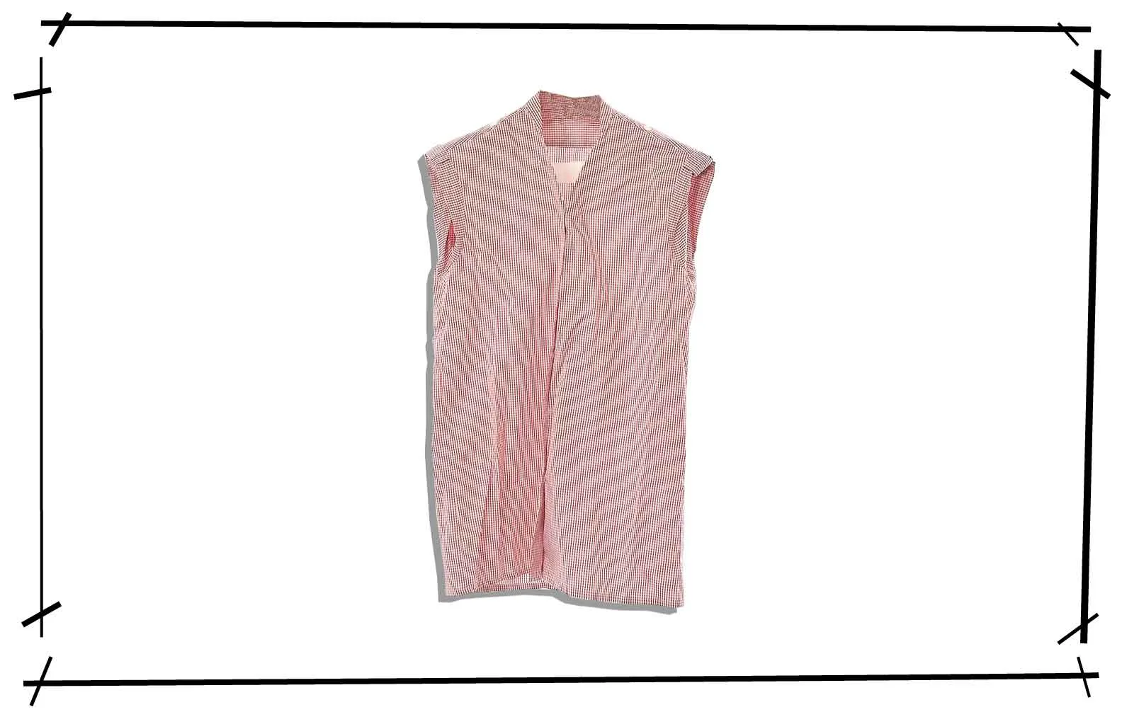 Maison Martin Margiela Artisanal Folding Gingham Check Shirt 2001SS