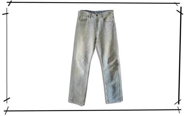 Maison Martin Margiela Artisanal Painted Denim Pants 2003SS