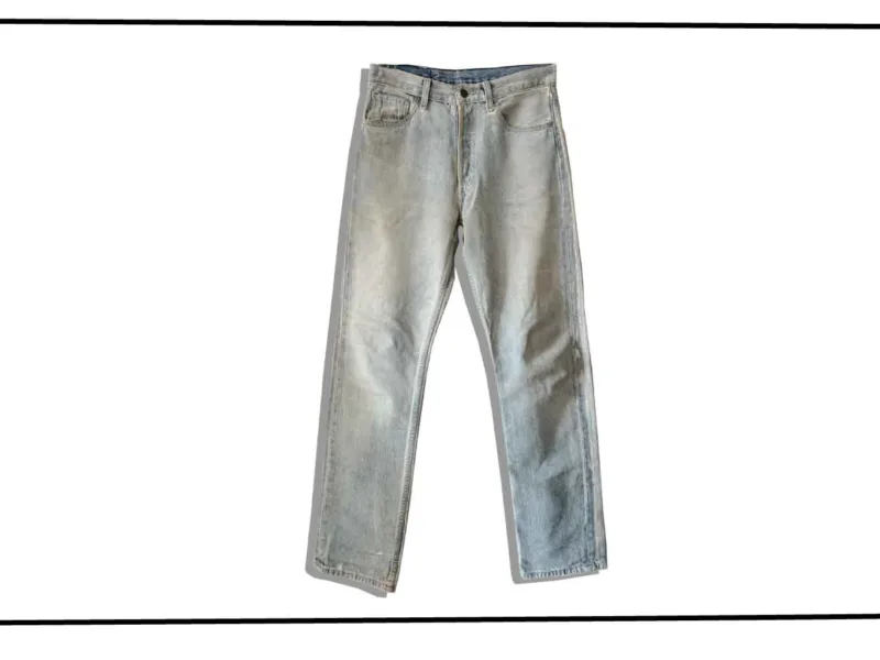 Maison Martin Margiela Artisanal Painted Denim Pants 2003SS