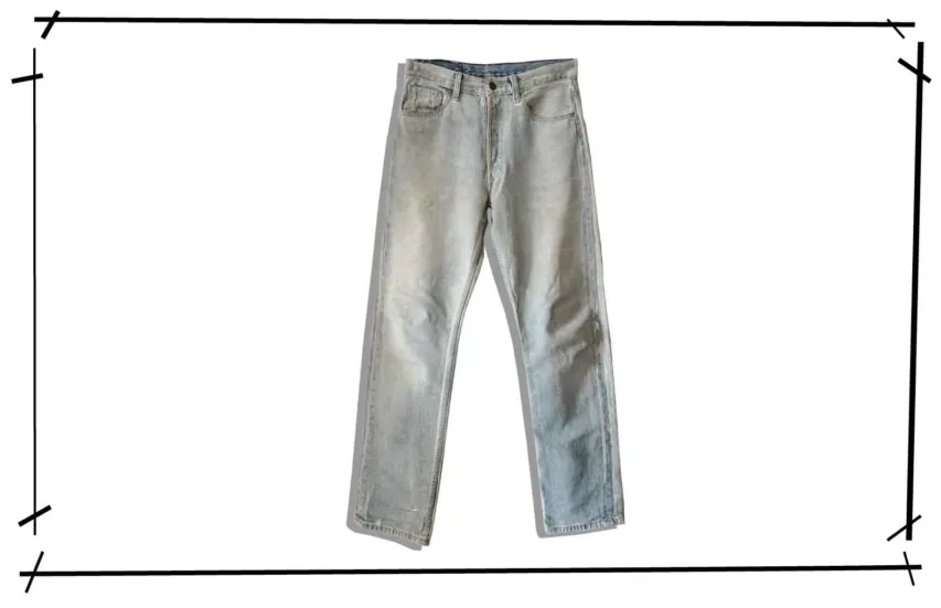 Maison Martin Margiela Artisanal Painted Denim Pants 2003SS