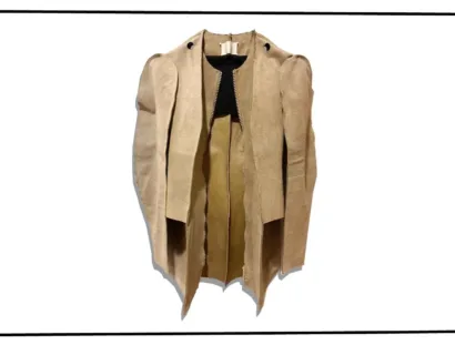 Maison Martin Margiela Beige Flat Garment Jacket Suede 1998SS
