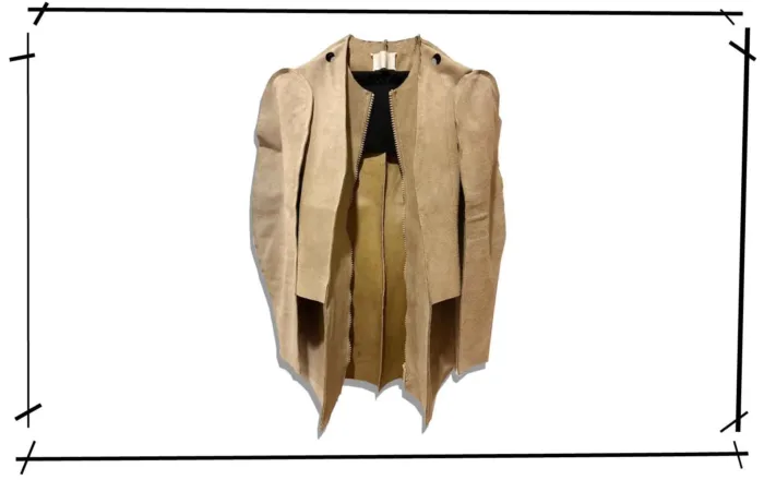 Maison Martin Margiela Beige Flat Garment Jacket Suede 1998SS