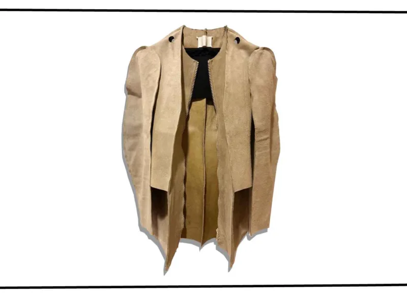 Maison Martin Margiela Beige Flat Garment Jacket Suede 1998SS