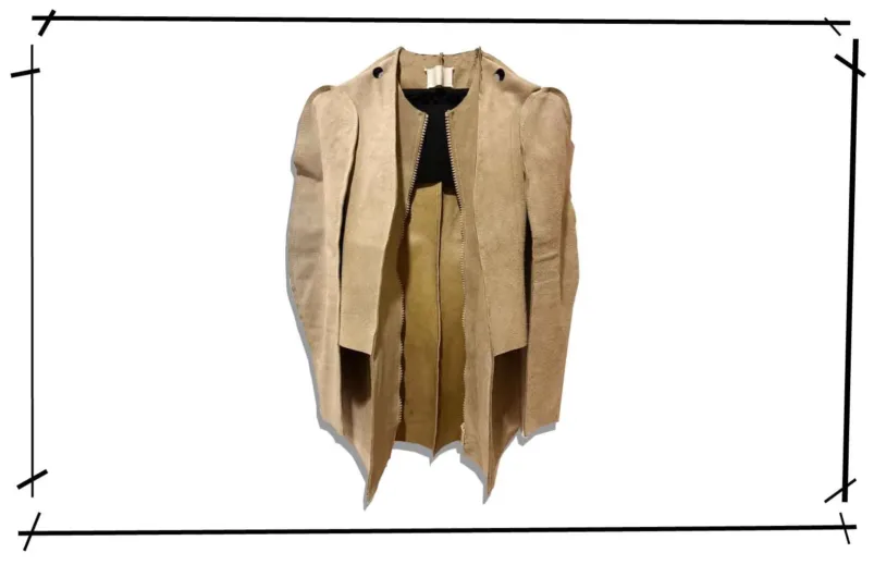 Maison Martin Margiela Beige Flat Garment Jacket Suede 1998SS