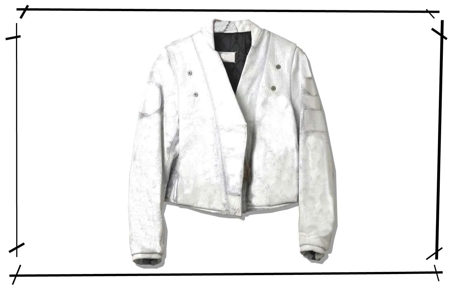 Maison Martin Margiela Painted Rider Jacket Bianchetto 2000AW