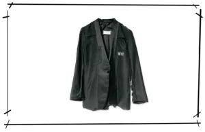 Maison Martin Margiela in side out one Button Jacket Black2000SS