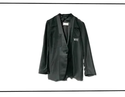 Maison Martin Margiela in side out one Button Jacket Black2000SS
