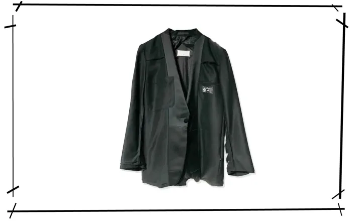 Maison Martin Margiela in side out one Button Jacket Black2000SS