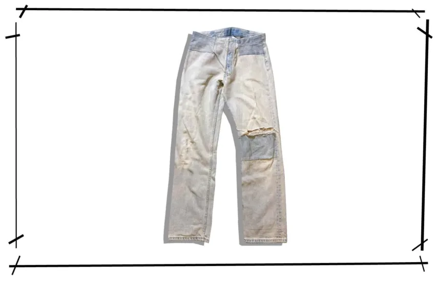 Masion Martin Margiela Patchwork Denim Pants Artisanal 2002SS