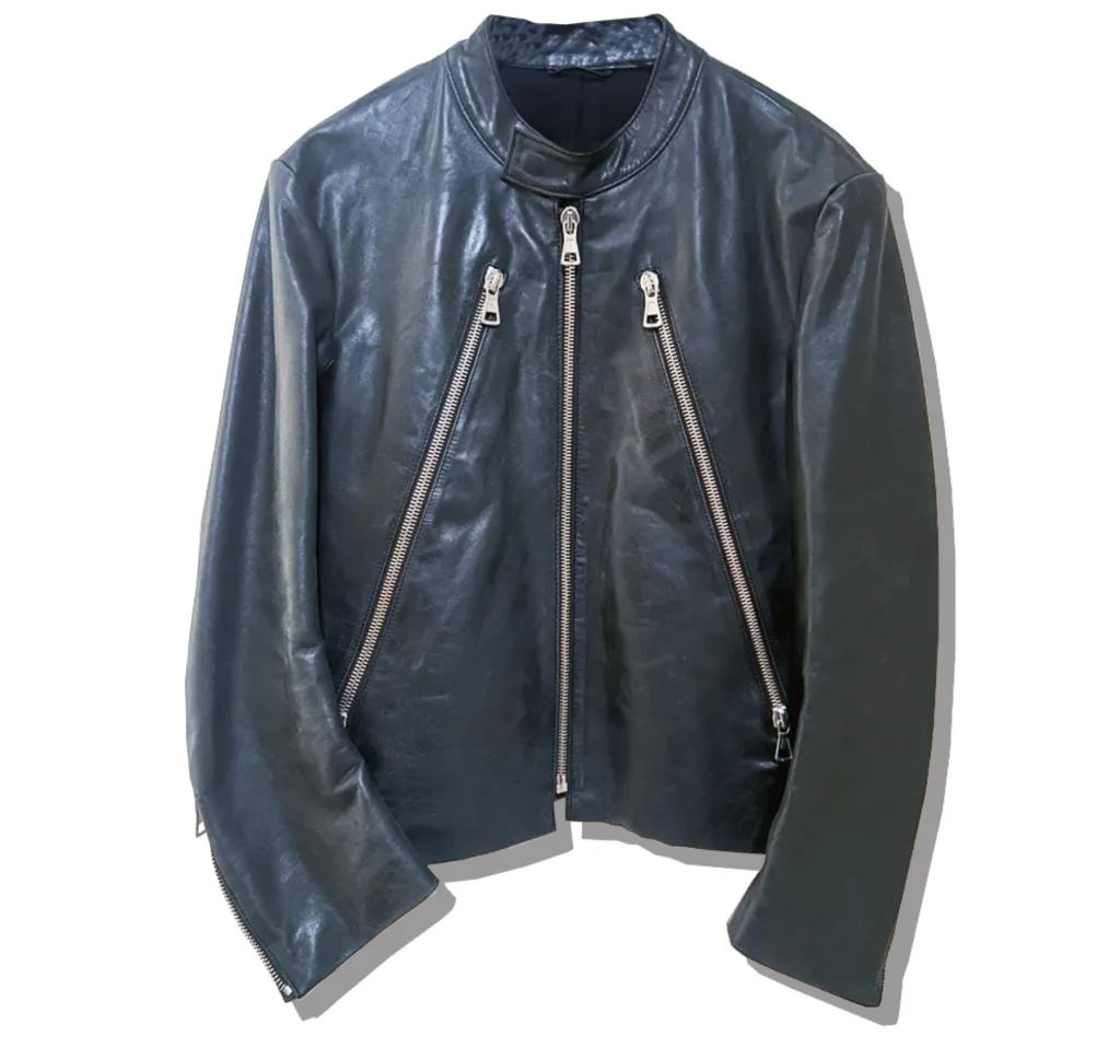 Maison Martin Margiela 5 Zip Single Rider JAcket 2000AW Front
