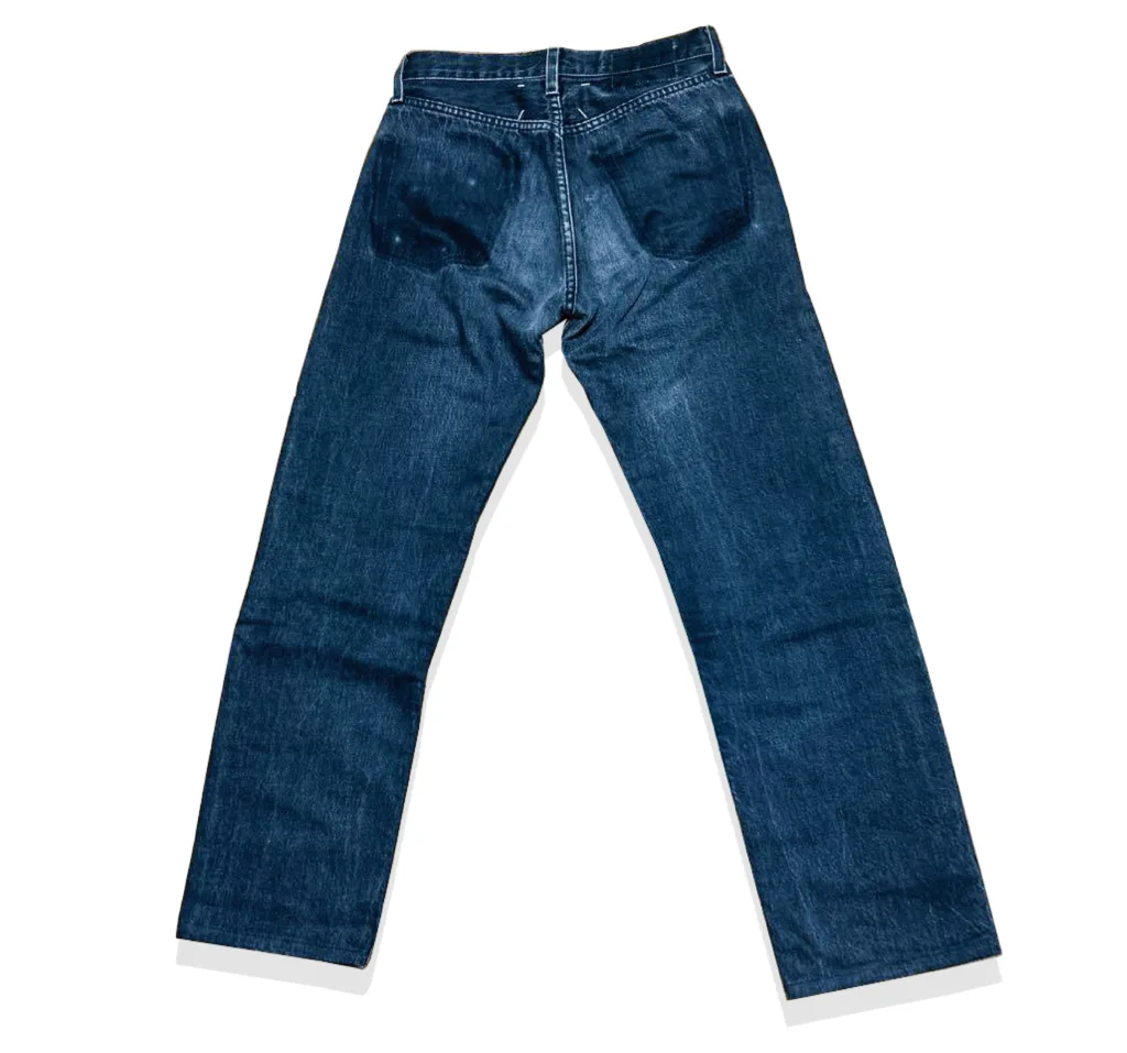 Maison Martin Margiela Artisanal Black Denim PAnts BAck