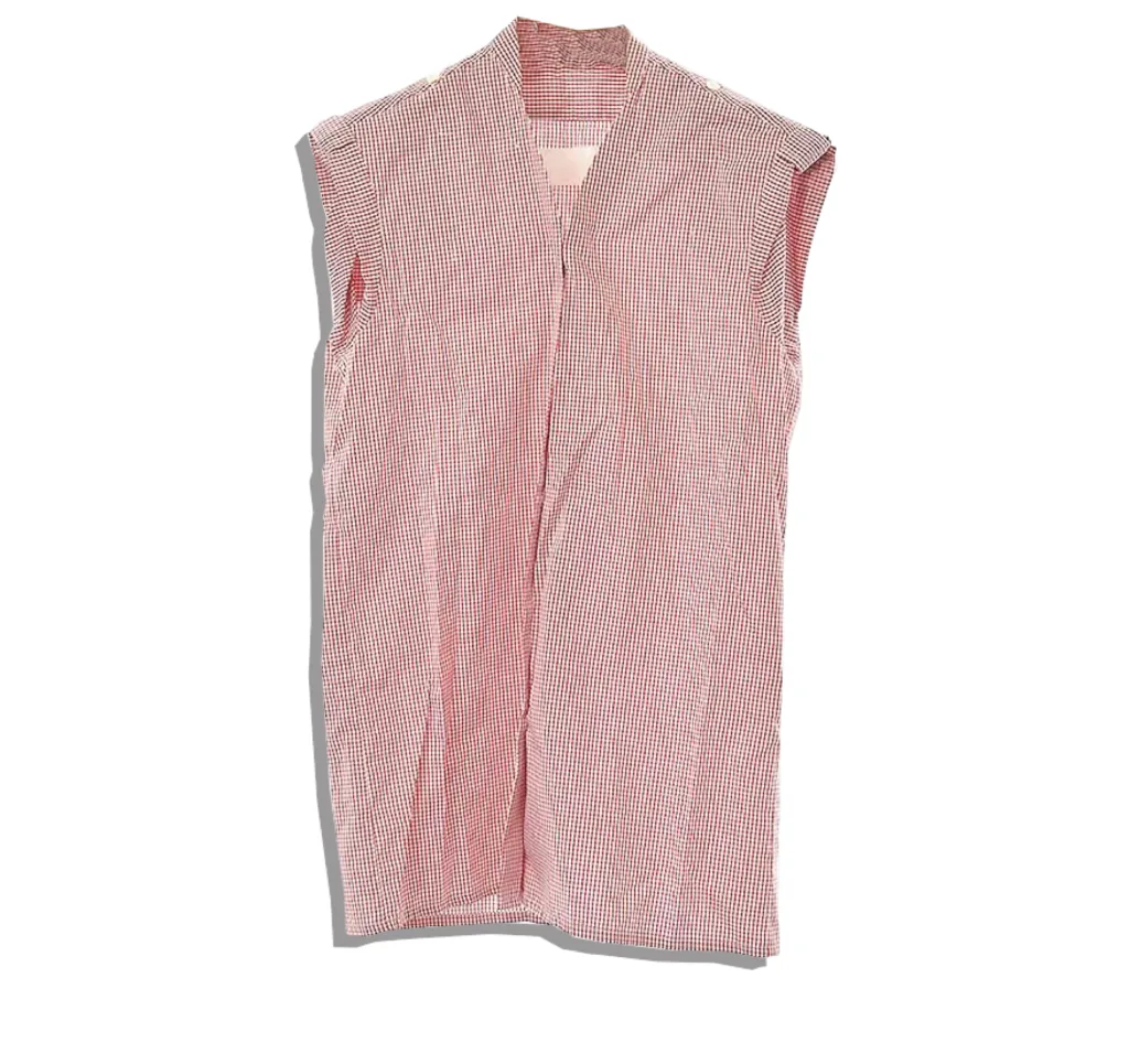 Maison Martin Margiela Artisanal Folding Gingham Check Shirt 2001SS Front