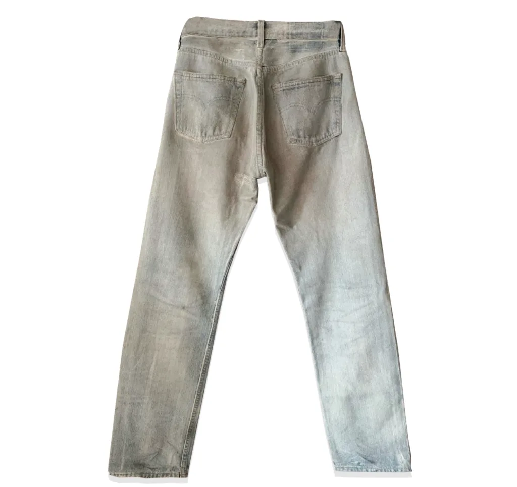 Maison Martin Margiela Artisanal Painted Denim Pants 2003SS Back