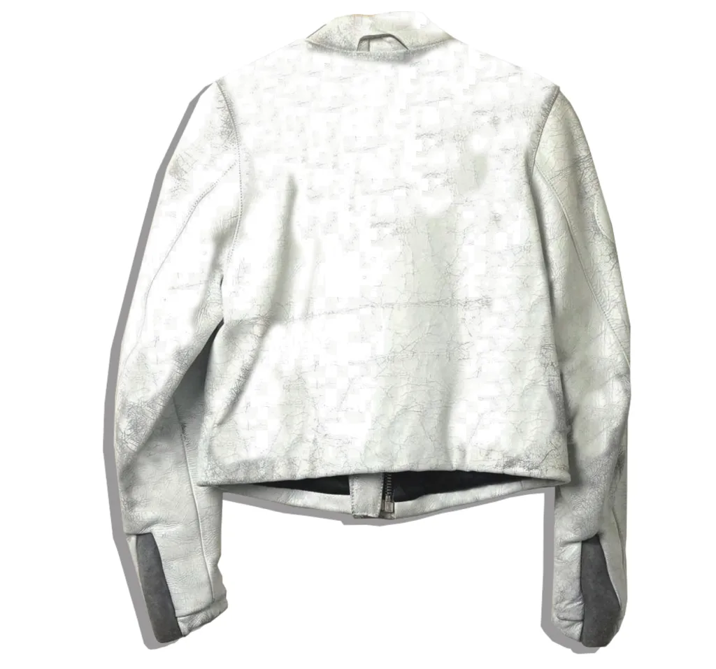 Maison Martin Margiela Painted Rider Jacket Bianchetto 2000AW Back
