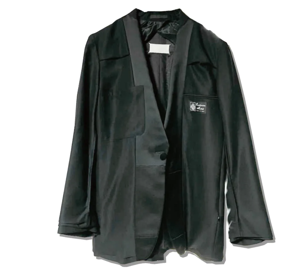 Maison Martin Margiela in side out one Button Jacket Black2000SS Front