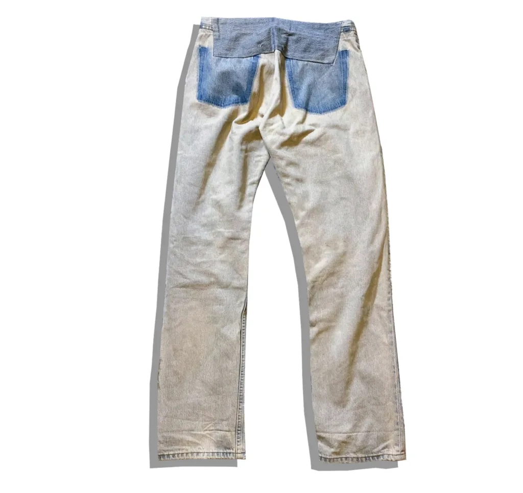 Masion Martin Margiela Patchwork Denim Pants Artisanal 2002SS Back