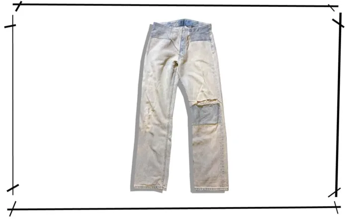Masion Martin Margiela Patchwork Denim Pants Artisanal 2002SS