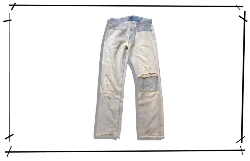 Masion Martin Margiela Patchwork Denim Pants Artisanal 2002SS