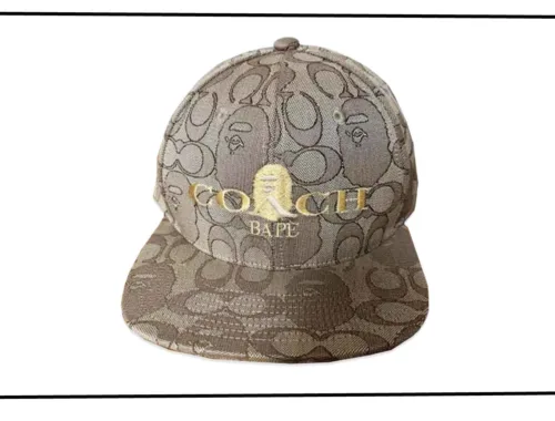 Bape x Coach Jacquard Beige Baseball cap