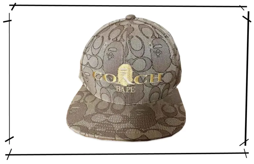 Bape x Coach Jacquard Beige Baseball cap